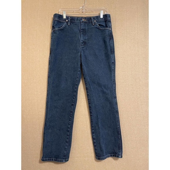 Wrangler Other - Wrangler Jeans Men's 35x30 Blue Denim Silver buttons